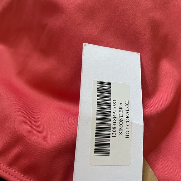 🩷 Final Sale 🧡NWT Reformation Ecomove Simone Bra - Hot Coral - Picture 4 of 4